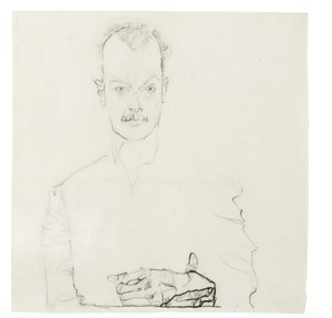 Portrait of Arthur Roessler by Egon Schiele