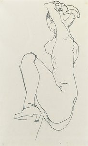 Prostrate Female Nude, 1913