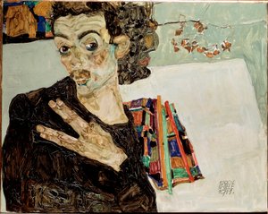 Self-Portrait with Fingers Apart