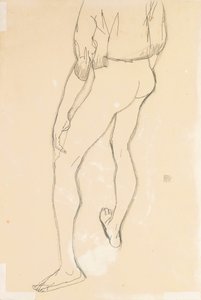Standing Male Nude by Egon Schiele