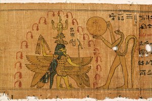 Magic Papyrus, Late Dynastic, Ptolemaic Period (332-30 BC) by Egyptian