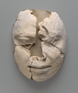 Mummy Mask of a Man Consisting of the Face Only by Egyptian
