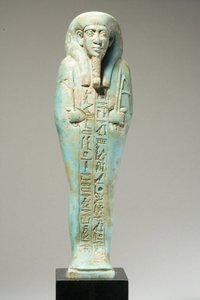 Ushabti Figure for Hor-Khebi, Late Dynastic Period, Late 25th-Early 26th Dynasty, c.700-600 BC