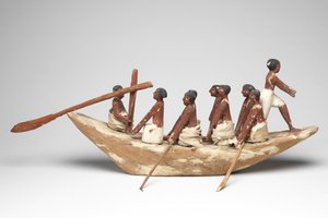 Model Sailing Boat from the Tomb of Khety (Beni Hasan) Middle Kingdom, c.2010 B.C. - 1950 B.C.