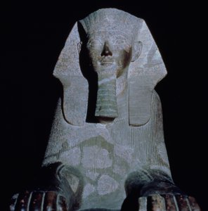 A Sphinx of Queen Hatshepsut from the Mortuary Temple of Hatshepsut, New Kingdom
