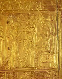 Detail from the Golden Shrine, from the Tomb of Tutankhamun, New Kingdom