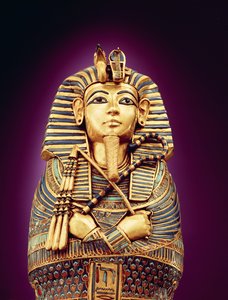 Detail of the Front View of One of the Canopic Coffins, from the Tomb of Tutankhamun