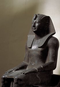 Sculpture of Basanite Representing the Ruler Thutmosis III