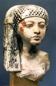 Head of a Princess from the family of Akhenaten, New Kingdom