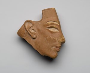 Inlay Profile Head, from Tell el-Amarna, New Kingdom, c.1353-36 BC