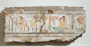Inscription in particularly clear hieroglyphs by Egyptian 18th Dynasty