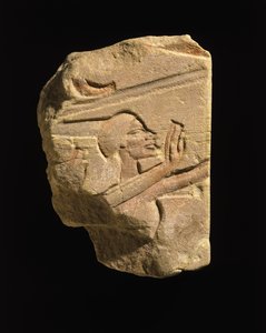 Nubian in a Gesture of Adoration, from Karnak, Egypt, Amarna Period, New Kingdom