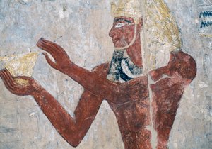 Painted relief, Mortuary Temple of Hatshepsut by Egyptian 18th Dynasty