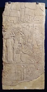Scene of lamentation during a burial, from Sakkara, New Kingdom, c.1330 BC