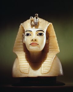 Stopper from one of the canopic urns, from the Tomb of Tutankhamun, New Kingdom