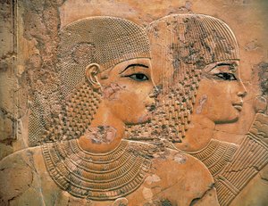 The Guests at the Funeral Banquet of Ramose by Egyptian 18th Dynasty