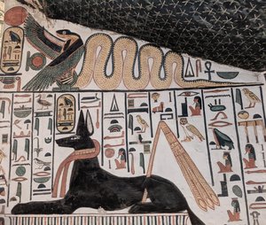 Anubis and Cobra by Egyptian 19th Dynasty