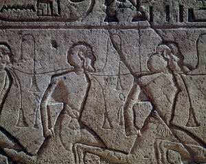 Assyrian prisoners of Ramses II by Egyptian 19th Dynasty