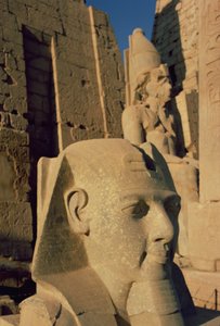 Colossal head of Ramesses II, New Kingdom by Egyptian 19th Dynasty