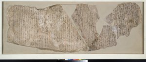 Ostracon, Inscribed in Hieratic in Black and Red with a Large Part of the Story of Sinuhe
