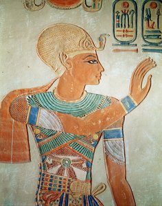 Portrait of Ramesses III from the Tomb of Amen-Her-Khepshef, New Kingdom by Egyptian 19th Dynasty