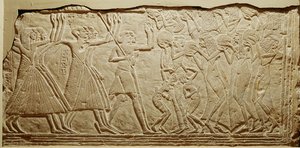 Relief depicting a funeral cortege, from Saqqara