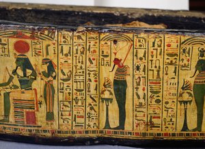 Detail of the Outer Coffin Base of the Mummy of Nesyamun by Egyptian 20th Dynasty