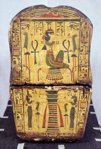 End View of the Coffin of the Mummy of Nesyamun, Possibly Found at Deir El-Bahri, New Kingdom, c.1100 BC by Egyptian 20th Dynasty