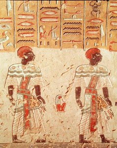 Nubians, from the Tomb of Ramesses III (c.1184-1153 BC) New Kingdom