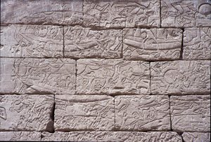 The Sea People, Naval Battle of Ramses III, Medinet Habu, 1195-64 BC