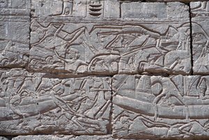 The Sea People, Naval Battle of Ramses III, Medinet Habu, 1195-64 BC