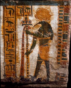 Thoth, the God of the Moon, in the Form of a Man with the Head of an Ibis by Egyptian 21st Dynasty