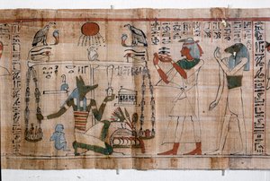 Psychostasis (Weighing Souls) by Egyptian 21st Dynasty