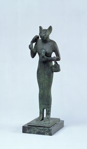 Statuette of the goddess Bastet, Third Intermediate Period by Egyptian 25th Dynasty