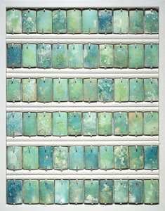 Tiles, from the step pyramid of Djoser, Saqqara, Old Kingdom, 2667-2648 BC by Egyptian 3rd Dynasty