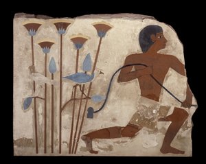 Bird Snaring, relief from the Tomb of Nefermaat, Old Kingdom, c.2620 BC
