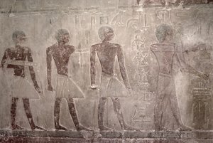 Craftsmen from the South wall of the Mastaba Chapel of Ti, Old Kingdom