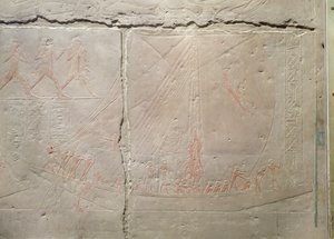 Relief Depicting a Boat Journey, from the Mastaba of Akhethotep