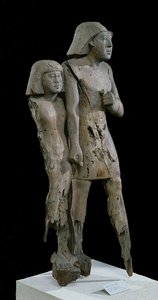 Anonymous Couple Known as the Memphis Couple, Old Kingdom by Egyptian 6th Dynasty