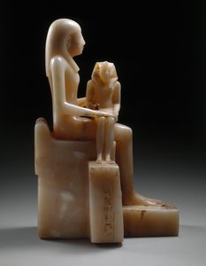 Pepy II and His Mother Queen Meryreankhnes, possibly from Saqqara, Old Kingdom