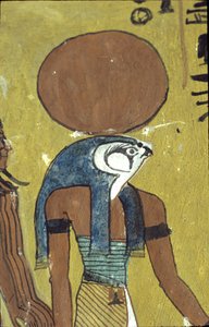 Ancient Egypt, Wall painting, Tomb of Sennedjem, Tomb of the Nobles, Thebes, Deir el Medina by Egyptian Egyptian