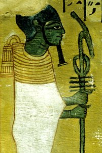 Ancient Egypt, Wall Painting, Tomb of Sennedjem, Tomb of the Nobles, Thebes, Deir el Medina by Egyptian Egyptian