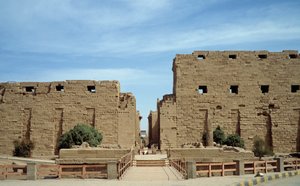 View of the Temple of Karnak, Egypt by Egyptian Egyptian