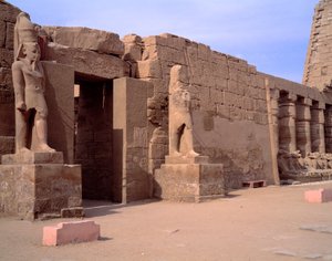 View of the Temple of Karnak, Egypt by Egyptian Egyptian