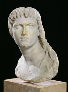 Bust of Cleopatra II (172-116 BC) or of her daughter Cleopatra III (141-101 BC) by Egyptian Ptolemaic Period