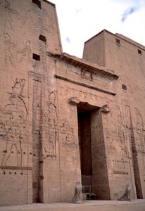 Egyptian Antiquity: View of the Entrance to the Temple of Edfu