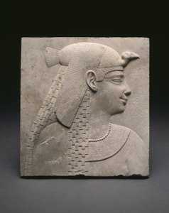 Relief Plaque Depicting a Queen or Goddess by Egyptian Ptolemaic Period