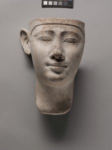 Votive Head of a King, 305-246 BC by Egyptian Ptolemaic Period