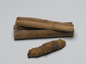 Small coffin of snake, with mummy, 664 BC-322 BC by Egyptian School