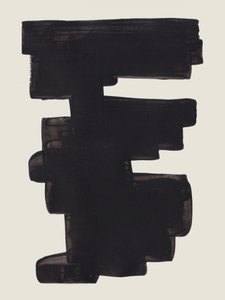 Abstract Black Brushstrokes